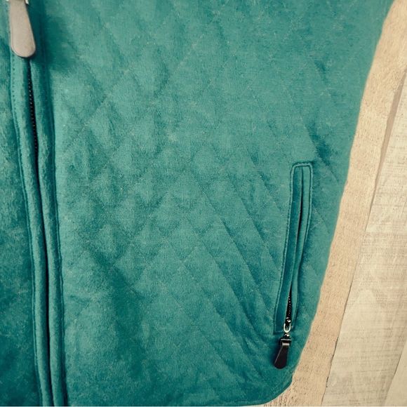Talbots Size Medium Lightly Quilted Zippered Front Vest w/Zippered Pocke… - Picture 5 of 8